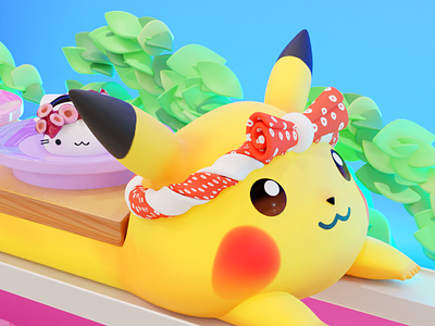 Pikachu Sushi Bullet Train