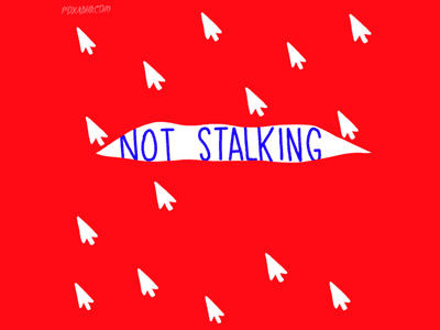 GIF: not stalking, just browsing... adhd animation browse foxadhd gif internet stalk