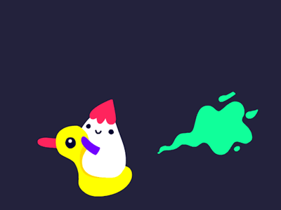 GIF: farting rubber duck