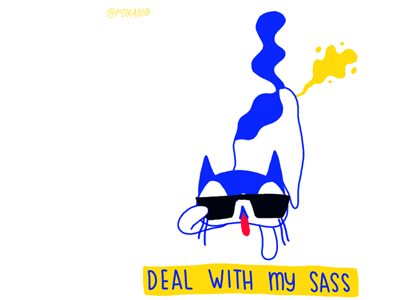 ADHD GIF: Deal With My Sass adhd cat deal with my sass fart foxadhd gif