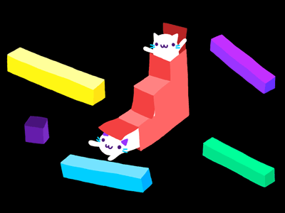 GIF: Giphy animation cat cube gif giphy hi spin