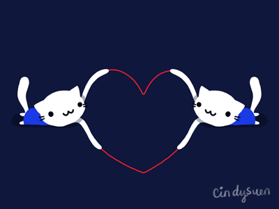 Happy valentine's day to you all!! <3 animated gif animation cat gif happy heart valentine