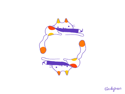 Drawing Cats! animation cats drawing gif m c escher pencil