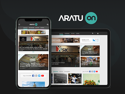 Aratu On - Portal portal ui uidesign website
