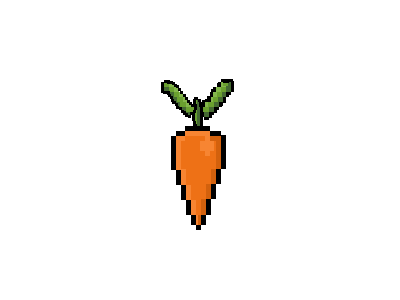 Carrot Pixel carrot pixelart