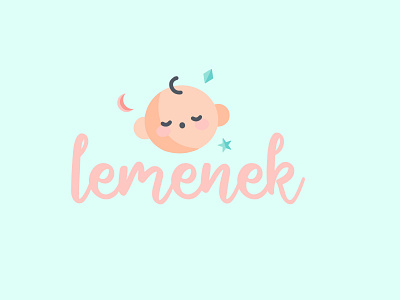 Lemenk Babystore branding composition design graphic design illustration logo