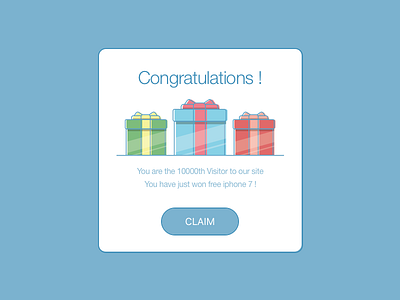 Congratulations! app daily ui dailyui overlay pop up single product ui ui design userinterface