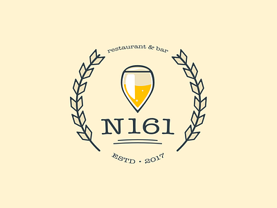 N161_Bar_Logo bar beer illustration logo map n161