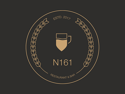 N161_Bar_Logo badge bar beer gold illustration logo n161