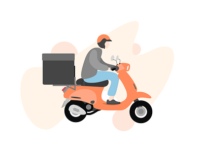 Illustration Damai Delivery delivery illustration