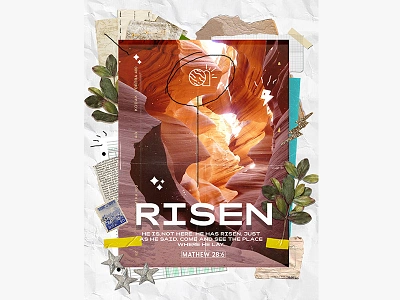 RISEN bible bibleverse branding design god graphic illustration ilustracion jesus jesus christ portfolio postcard poster poster art poster design risen vector