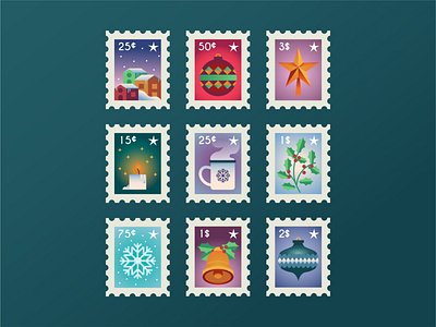 Christmas Stamp Collection