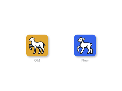 Logo update branding design flat graphic icon illustration ilustracion lamb logo logotype vector
