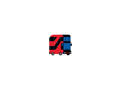 Transit bus bus icon design flat graphic icon illustration ilustracion logo red bus traffic transit trasnport uk uk bus uk traffic uk transit uk transport vector