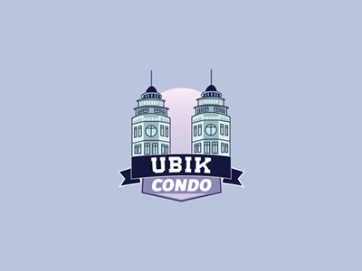 Ubik Condos Logo building condo condos design graphic illustration logo ubik