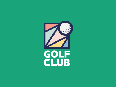 Golfclub art club colors dribbble golf graphic graphicdesign illustration logo logotype minimal sport