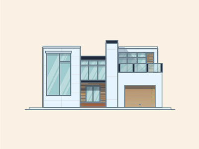 Modern House illustration casa design flat graphic great house icon illustration ilustracion modern vector white