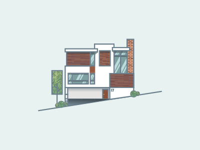 Modern House illustration V2 casa design flat graphic great house icon illustration ilustracion modern vector white