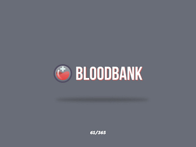 'BloodBank' Challenge 061/365 bank blood brand design graphic health icon illustration logo logotype red