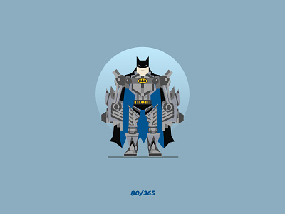 'Batman' Challenge 080/365 avatar bat batman bruce character character design design flat hero illustration superhero vector