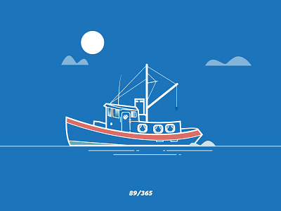 'Boat' Challenge 088/365 boat design flat icon icons illustration sea vector