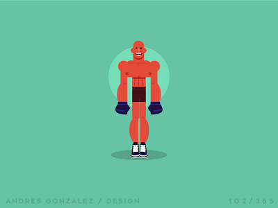 'Boxing' Challenge 102/365 avatar boxing character character design design excercise flat guy gym illustration sport vector