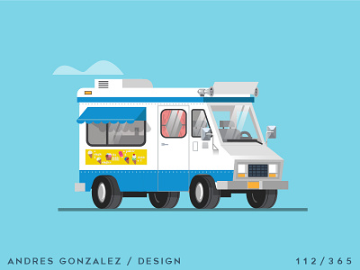 'Ice Cream Truck' Challenge 113/365 3d car cars design graphic ice cream illustration truck vector