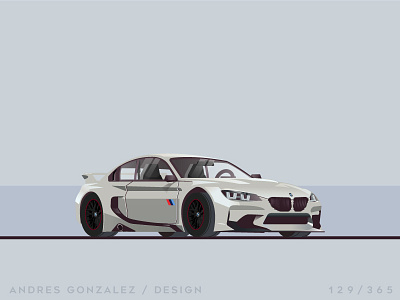 'BMW Vision GT' Challenge 129/365 3d auto bmw car cars design flat glass graphic illustration vector vision
