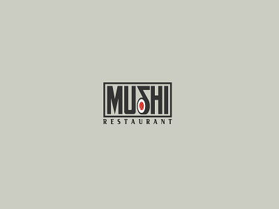 Mushi Restaurant ai brand design food graphic icon illustration logo logos logotype restaurant sushi