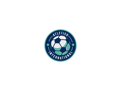 Atletico International Logo ai ball brand design graphic icon illustration logo logos logotype soccer team