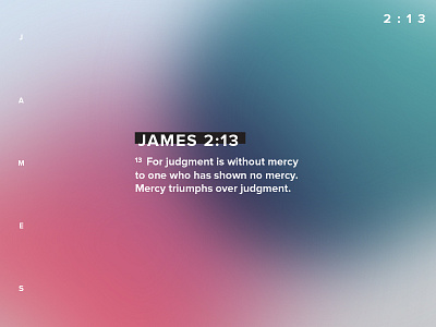 James 2:13 bible design gradient graphics illustration james poster verse
