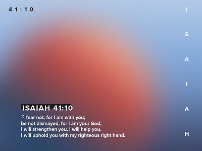 Isaiah 41 10 bible design gradient graphics illustration isaiah poster verse