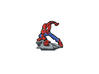 Spiderman avengers comics hero marvel marvel comics marvel hero peter parker pixel pixelart spiderman