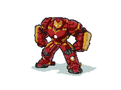Hulk Buster avengers comics hero hulk buster ironman marvel marvel comics marvel hero pixel pixelart