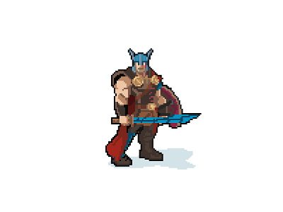 Thor avengers comics hero marvel marvel comics marvel hero pixel pixelart thor