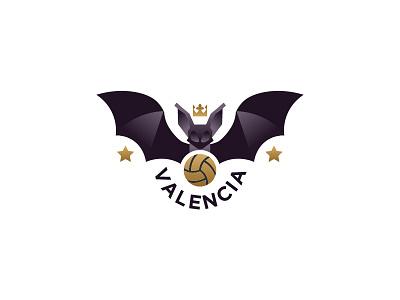 Valenciad Crest badge bat crest emblem graphic illustration la liga logo soccer valencia valencia fc vector