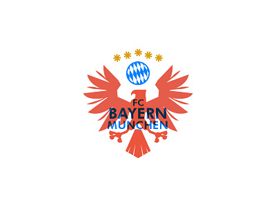 Bayern Munchen Crest badge bayern munchen bird bundes liga crest emblem fc bayern munchen graphic illustration logo soccer vector