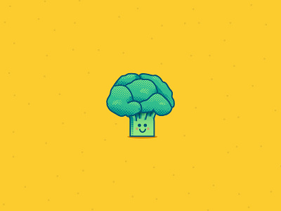 Broccoli broccoli cute green halftone happy illustration vector vegetable veggie