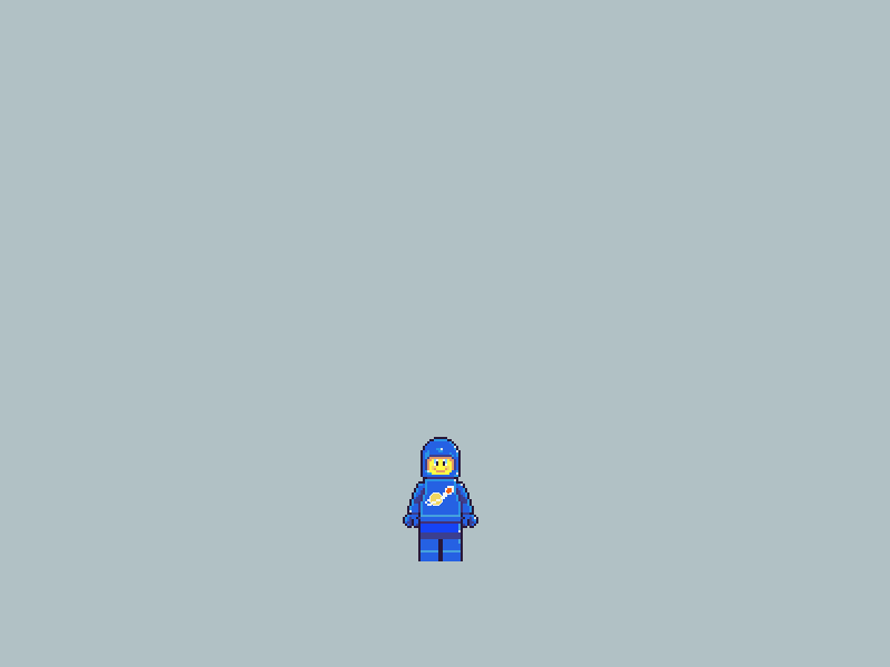 Everything is Awesome! astronaut character design design graphic illustration ilustracion lego legomovie2 pixel pixel animation pixel art pixelart rainbow thelegomovie2