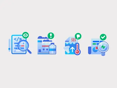 SavedEarth Icons climate change design factory flat global warming globalwarming graphic graphics green energy greenhouse heat icon icons illustration ilustracion magnify glass modern paper plastic bottle vector