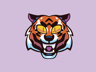 🐯 Risk Taker 🐯 animal design feline flat graphic illustration ilustracion logo modern tiger tiger face tiger illustration tiger logo tigers tigre tshirt vector