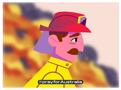 AUSTRALIA 🔥🔥🔥 australia australia fires bushfires character design design fire firefighter firefighters flat graphic graphics illustration ilustracion modern prayforaustralia vector