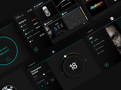 BMW i8 (Infotainment System for cars | Design Concept) automotive bmw bmwi8 dashboard dashboard design dashboard ui design designconcept hdmi in car infotainment infotainment system netflix product design productdesign temperature uidesign uiuxdesign user experience user interface