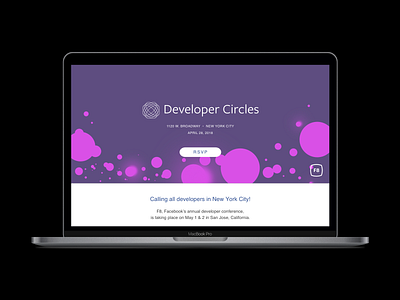 Developer Circles hosted F8 Meetups art direction branding design graphic design swag visual design