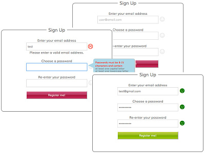 A Sign Up Form css dailyui html jquery