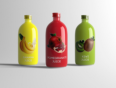 Juice Label branding design graphic logo mockup