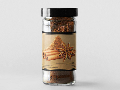 Spices Label branding design graphic logo mockup