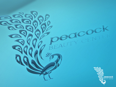 Peacock Logo branding design graphic icon logo mockup