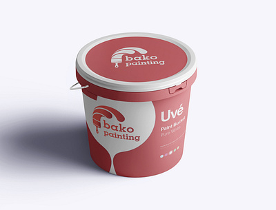 Paint Bucket label design branding design graphic logo mockup