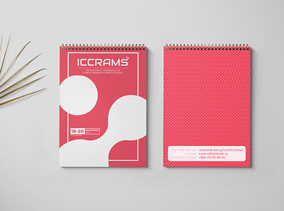 iccrams conference note book aplication app branding design graphic icon ios logo mockup ui